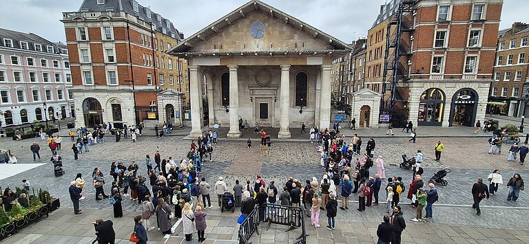 Geendet hat der offizielle Teil am Covent Garden.