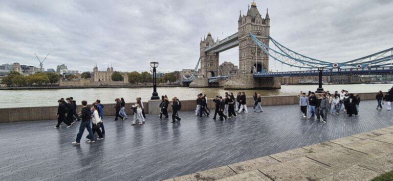 Am letzten Tag ging es noch über die Tower Bridge...